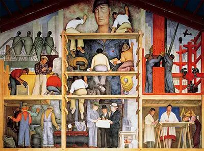 The Making of a Fresco, Showing the Building of a City Diego Rivera